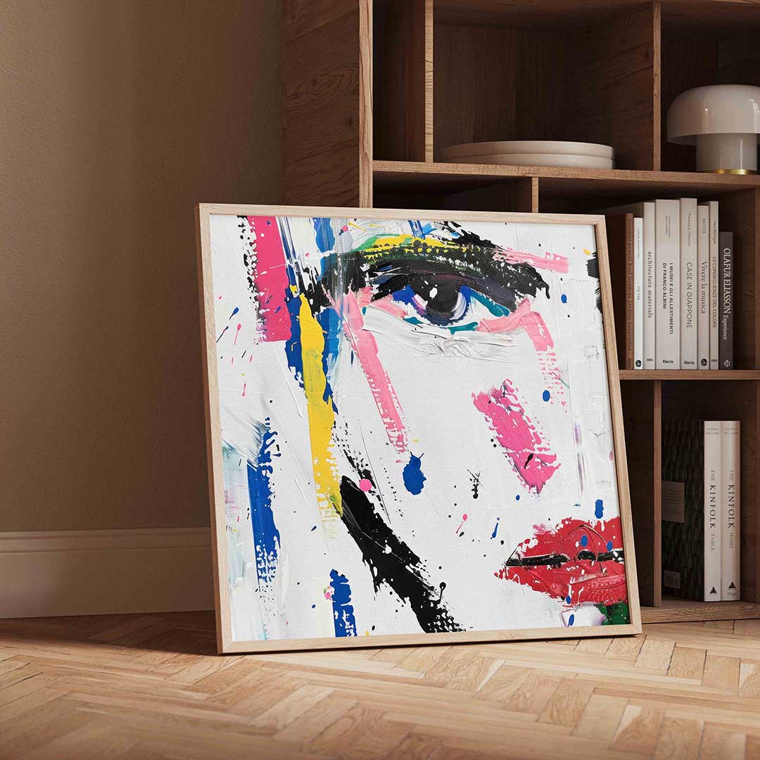 Abstract gezicht Poster