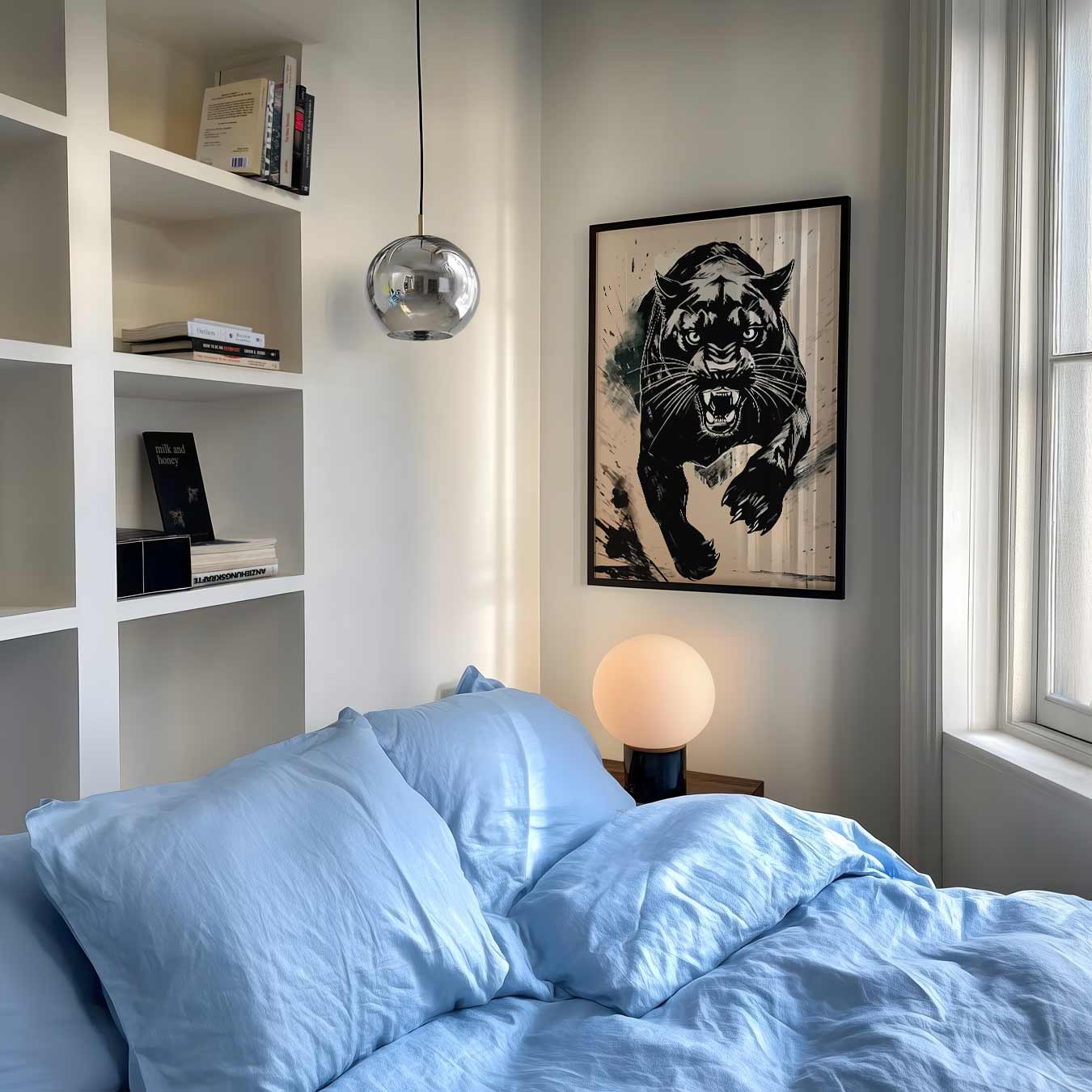 Stoere Panter Wandkunst Poster-WallArtistic