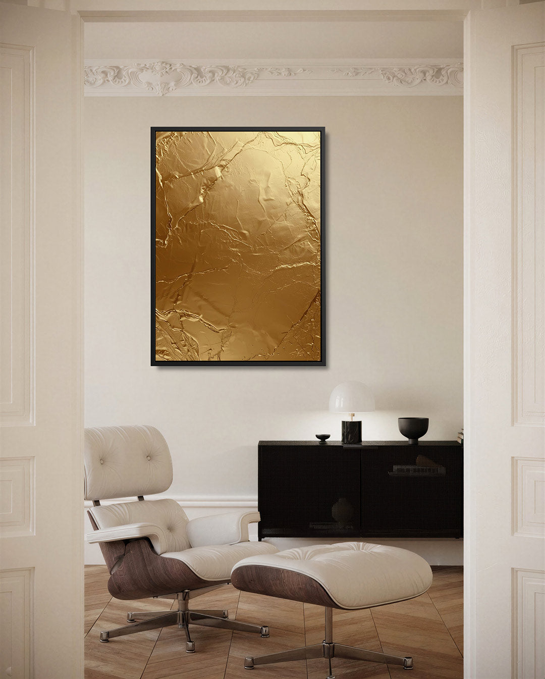 Gouden textuur Kunstwerk