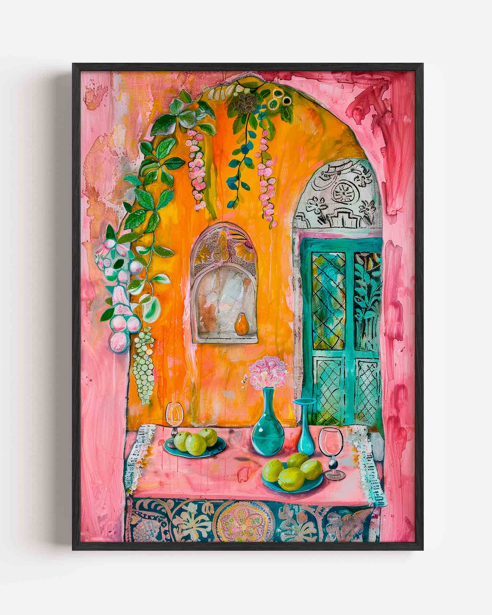 Fruit en bloemen Poster