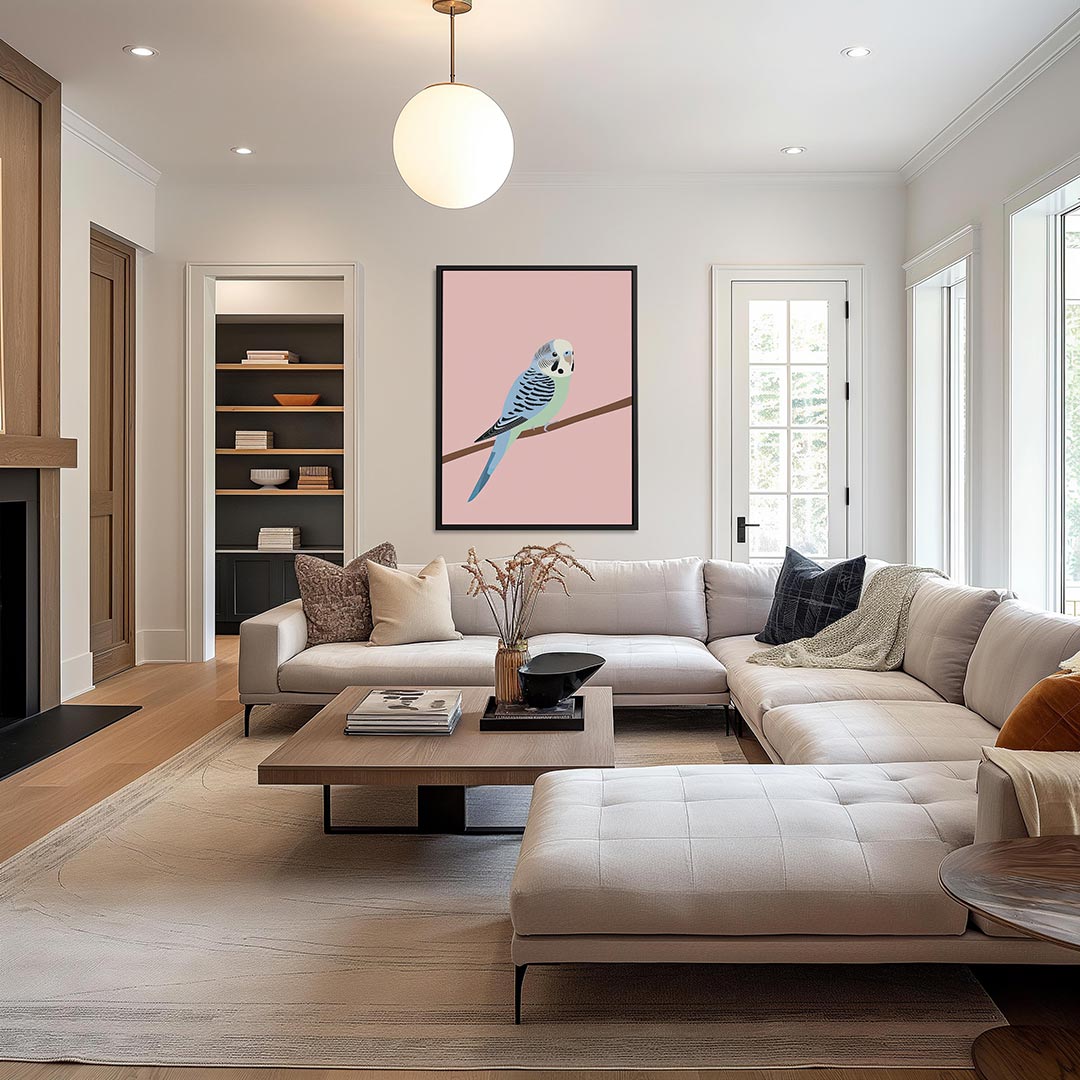 Vogel op tak Kunstwerk