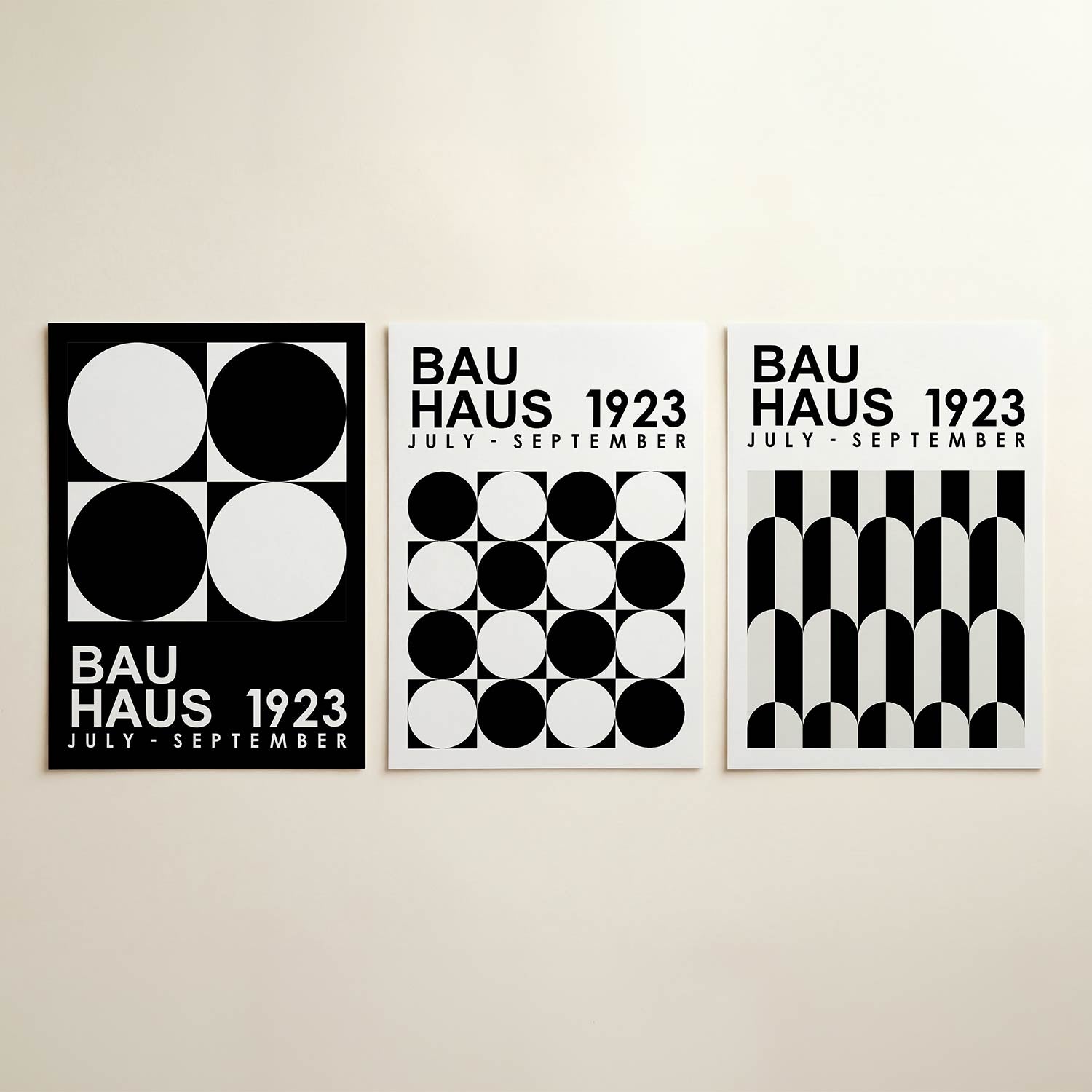 Cirkel en vierkant Posterset