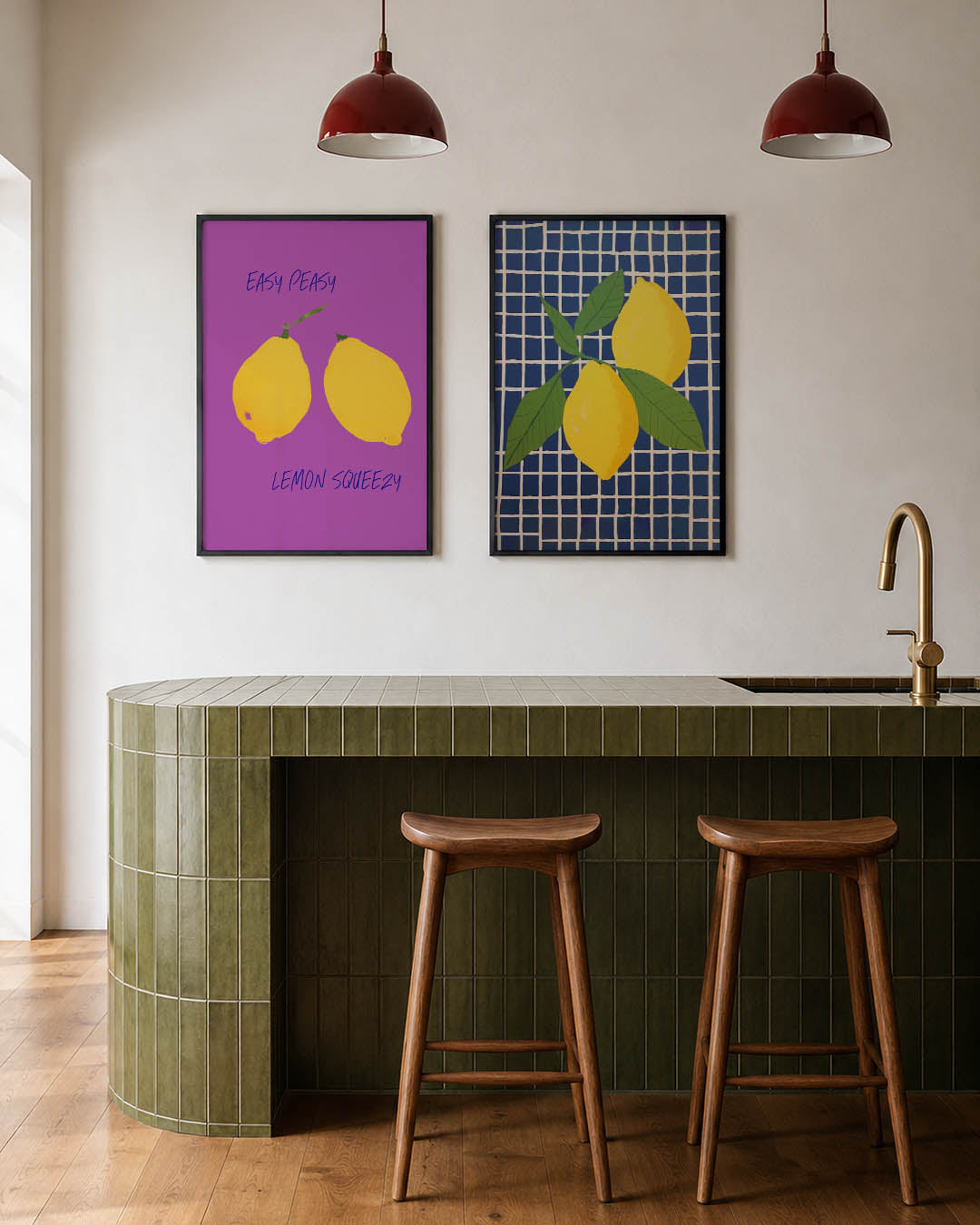 Citroenkleurenspel Posterset
