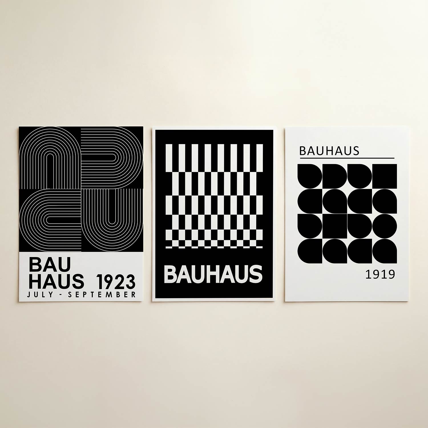 Lijnen en vlakkenspel Posterset