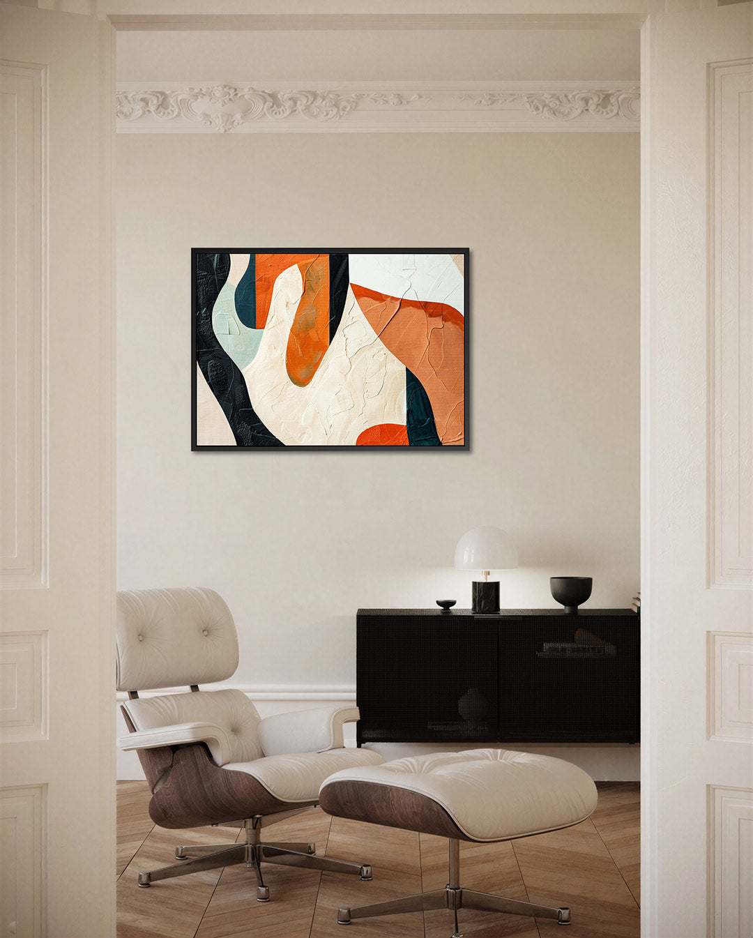 Organische vormen compositie Kunstwerk