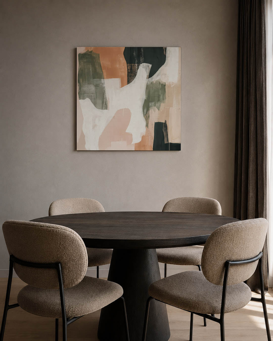 Organische vormen compositie Kunstwerk