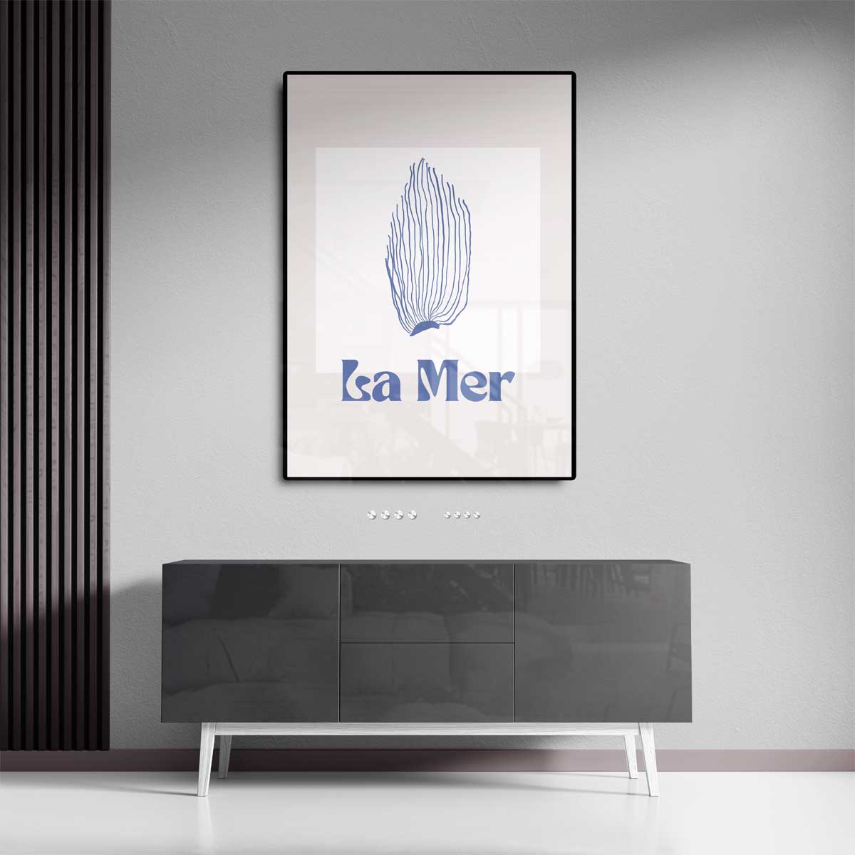 La Mer Zeewierprint Kunstwerk-canvas-dibond-plexiglas-wanddecoratie-WallArtistic