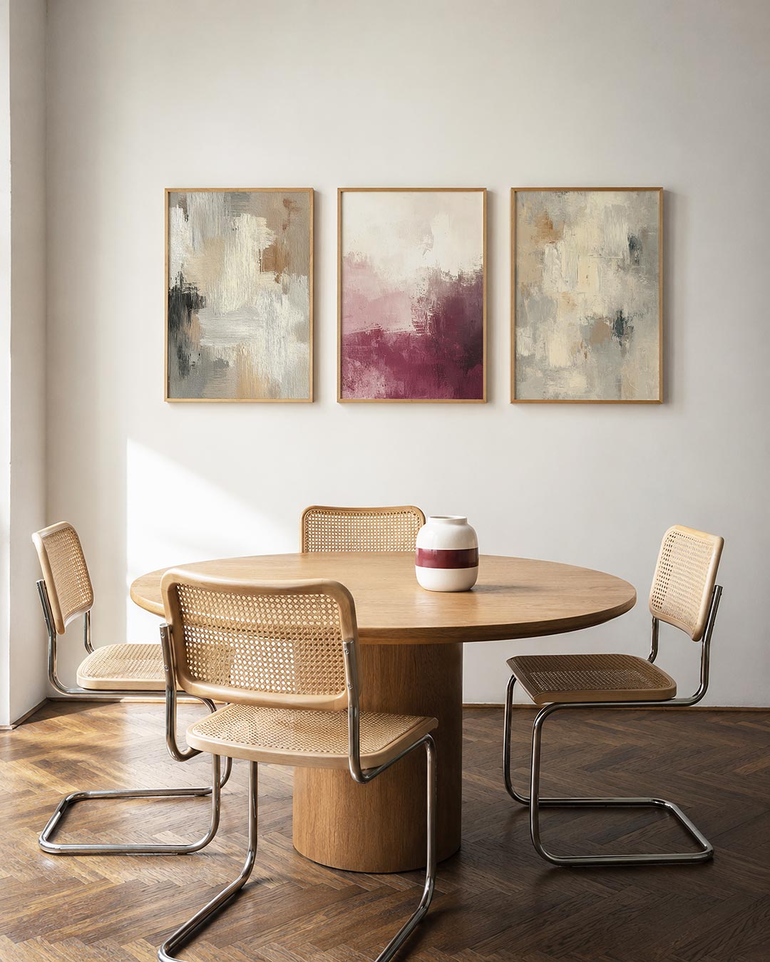 Zachte kleurvlakken Posterset
