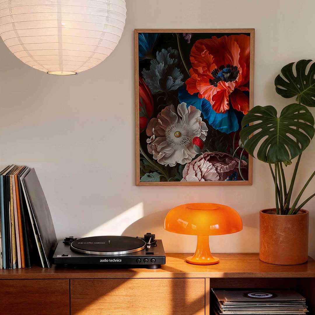 Bloemen in levendige kleuren Poster
