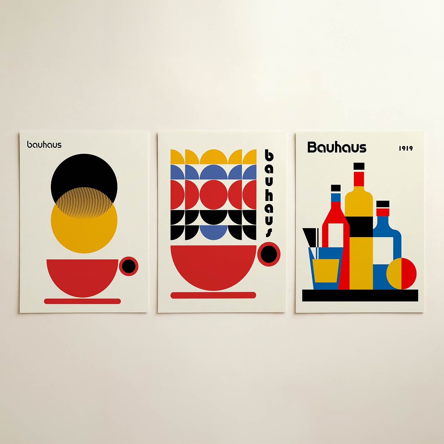Vormen en vlakkenspel Posterset
