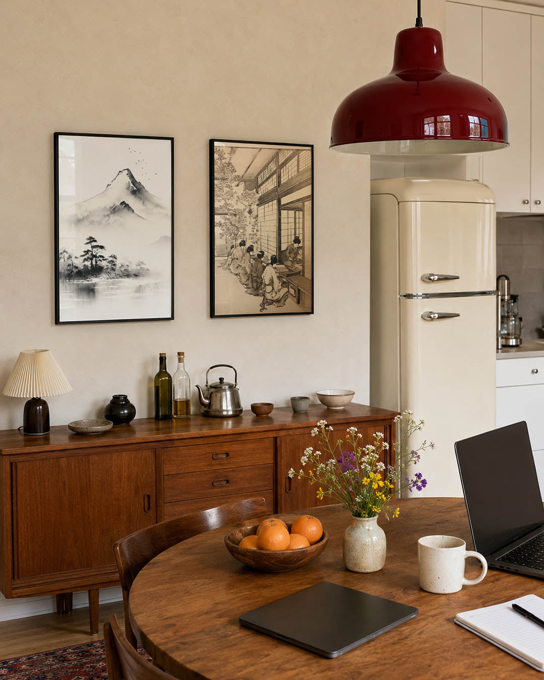 Mistige berglandschap Posterset