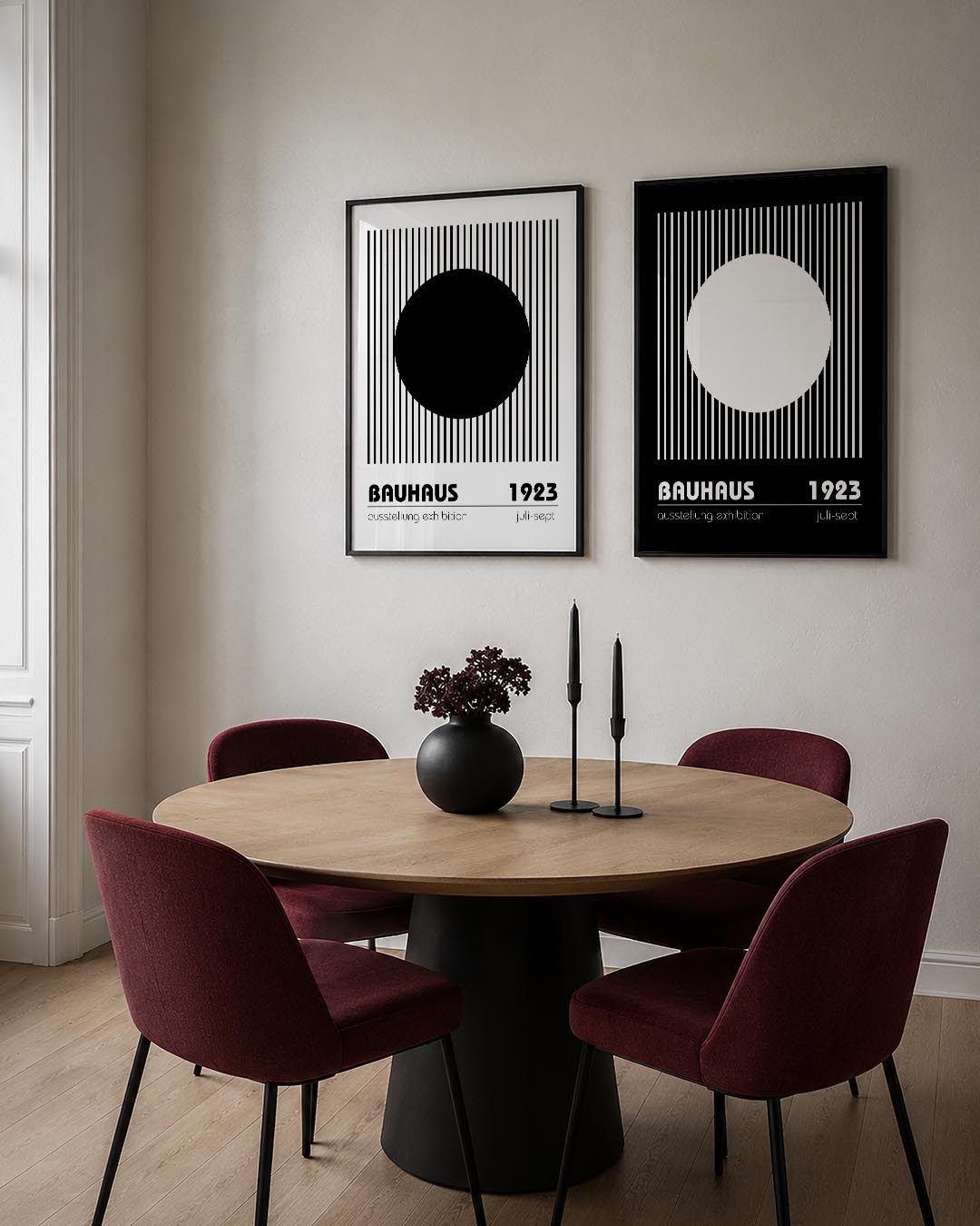 Lijnen en cirkel Posterset