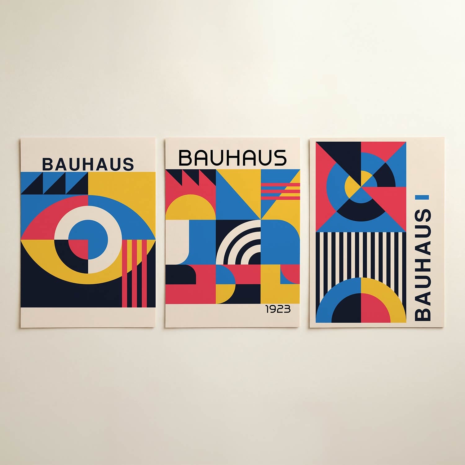 Vormen en kleurvlakken Posterset