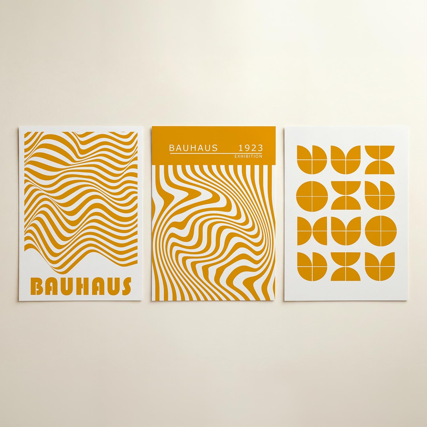 Golvend lijnenspel Posterset