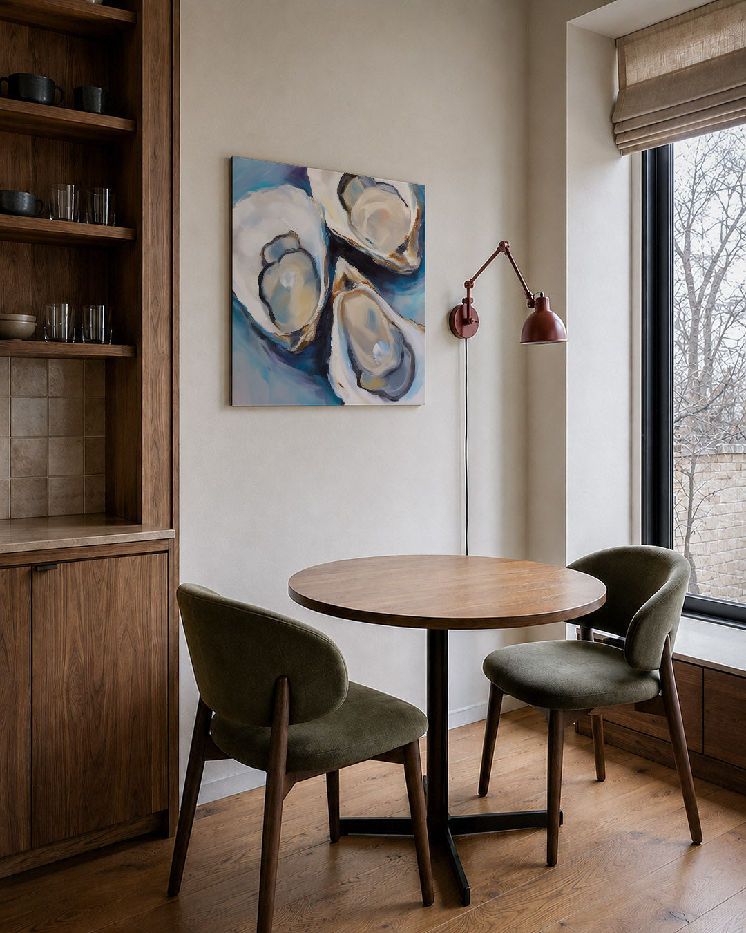 Dynamische oesters Kunstwerk