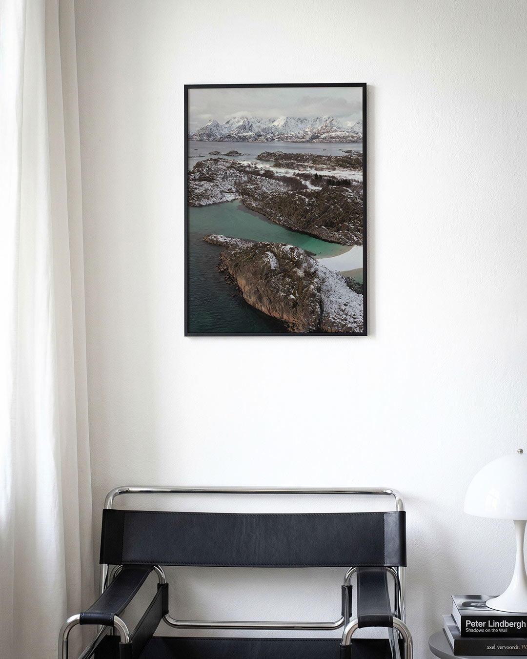 Berglandschap met sneeuw Poster