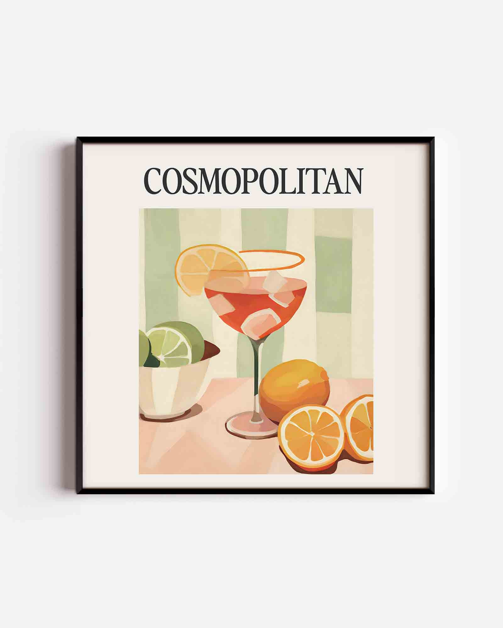 Cosmopolitan cocktail Poster