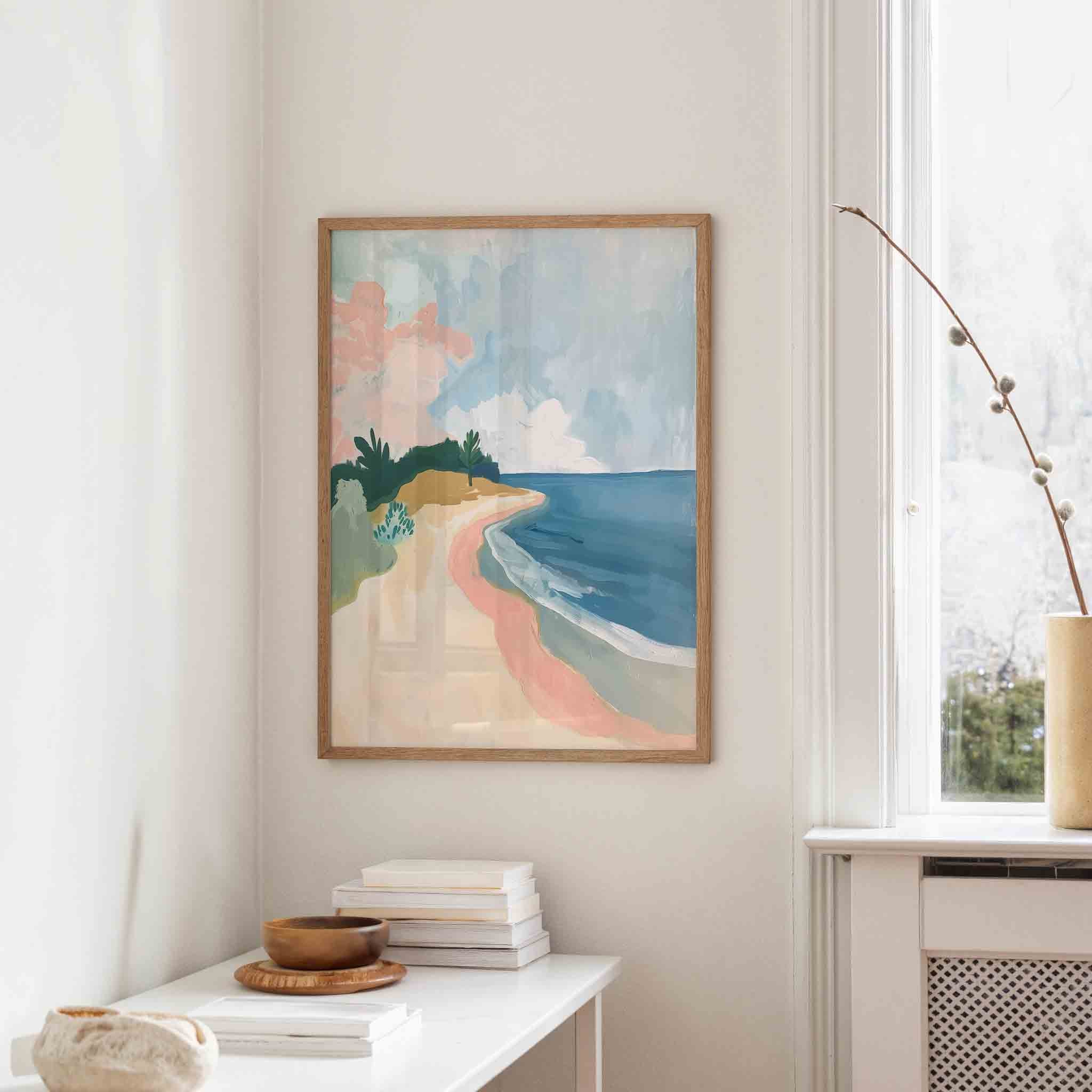 Strand en zee Poster