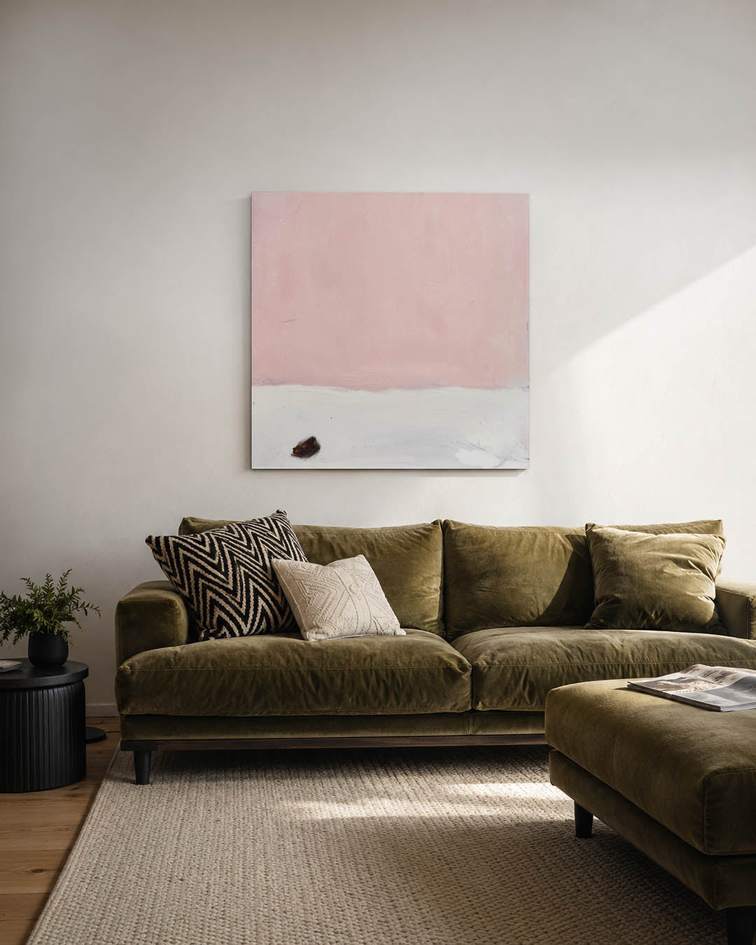 Zachte kleurvlakken Kunstwerk