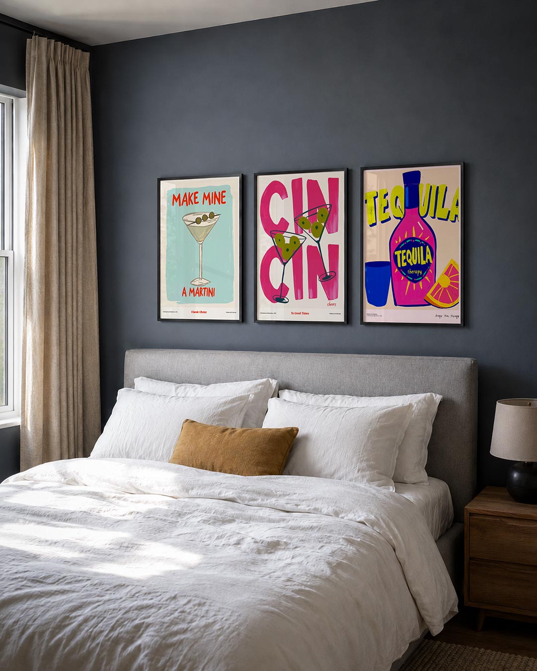 Cocktail illustratie Posterset