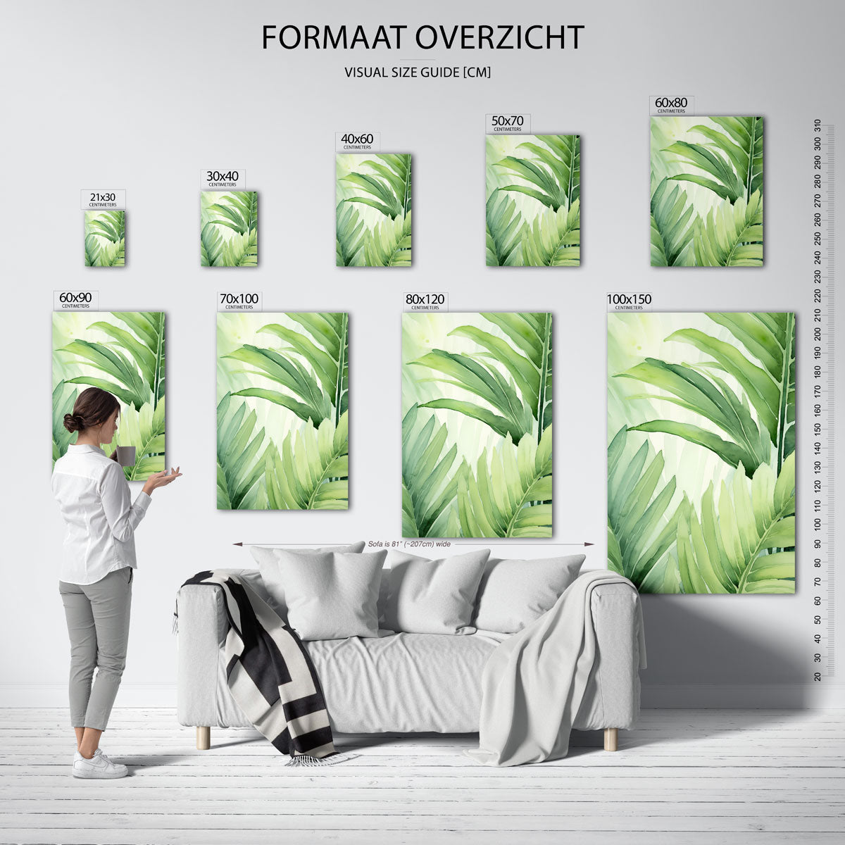 Groene bladeren Poster
