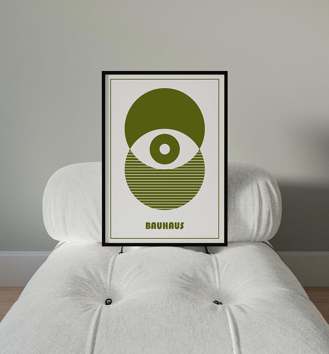 Cirkel en strepen Poster