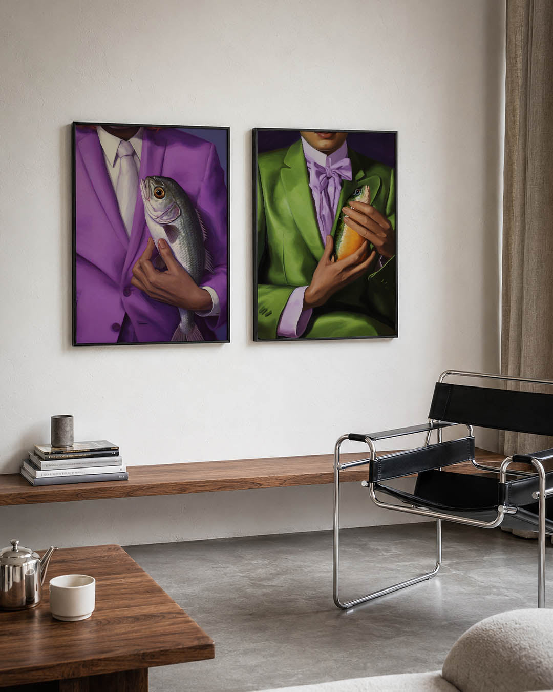 Vissen en vormen Posterset