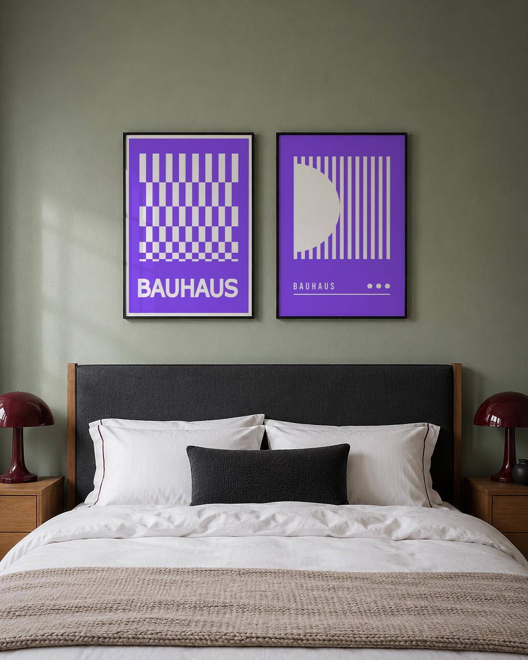 Kleurrijk schaakbord Posterset