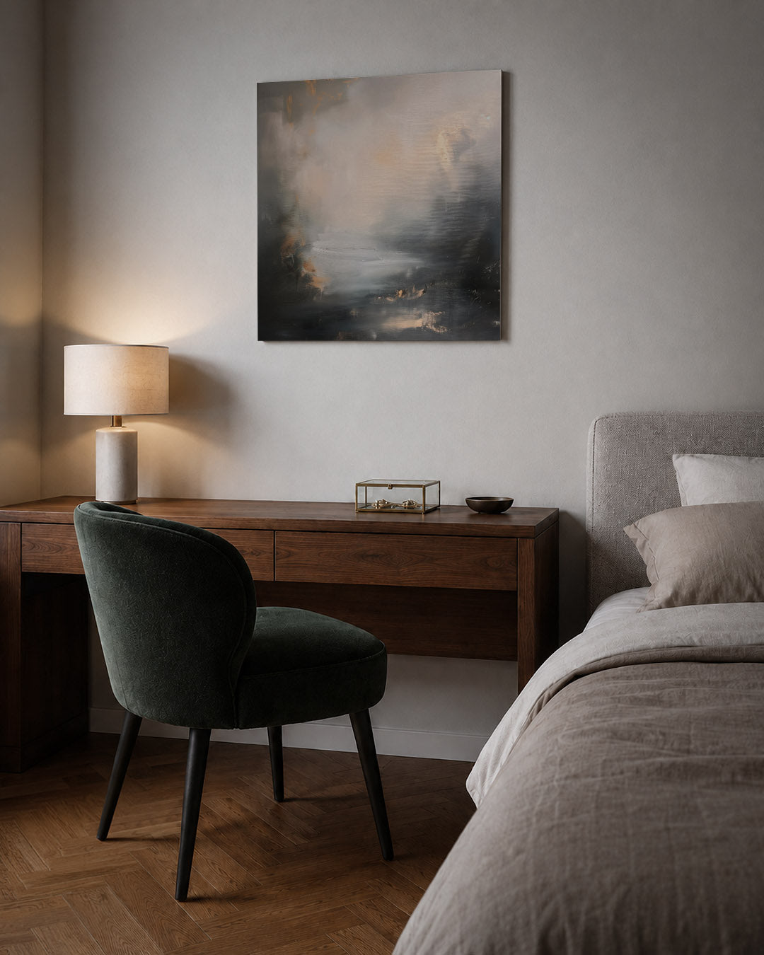 Dromerige kleurencompositie Kunstwerk