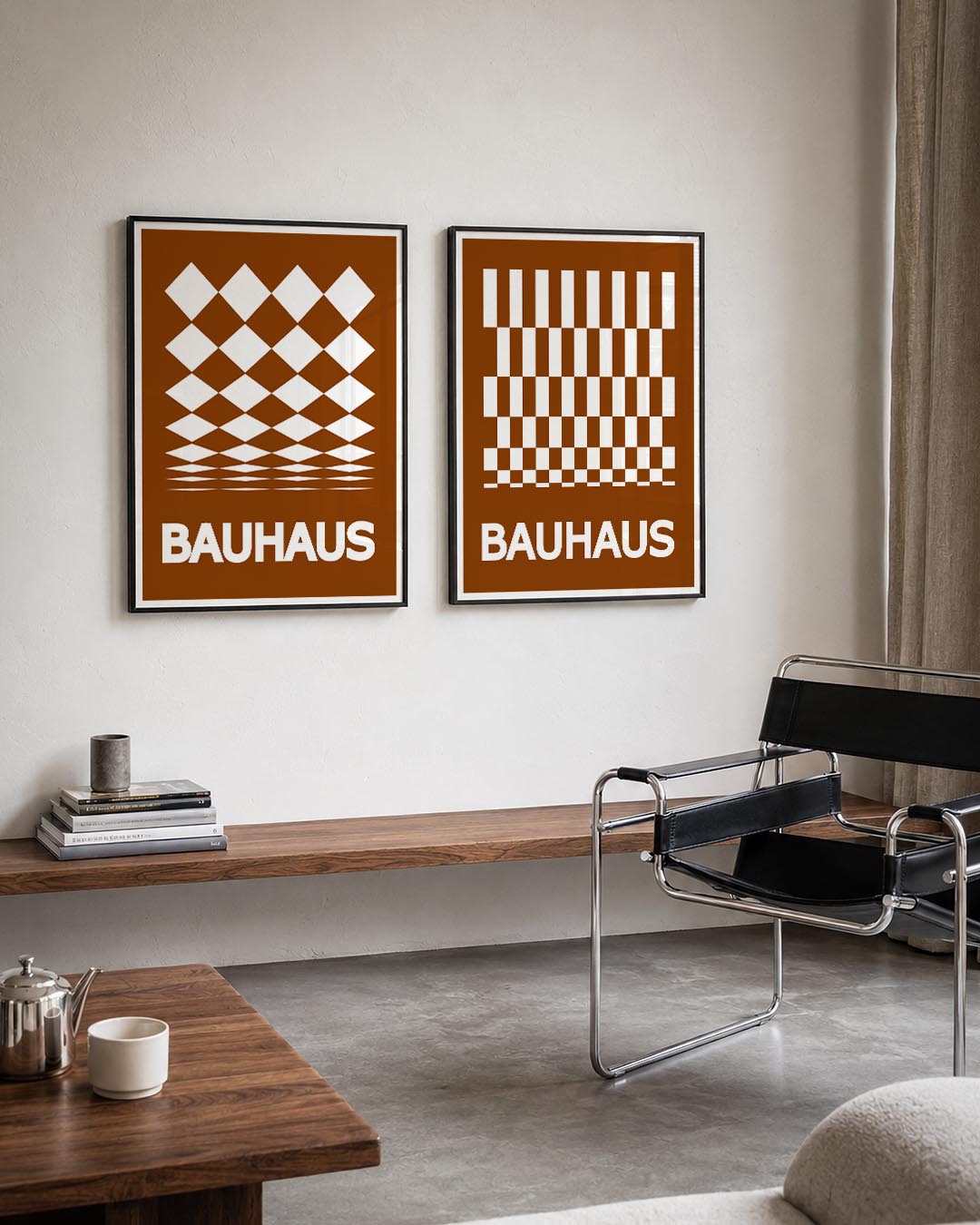Ruitvormige herhaling Posterset