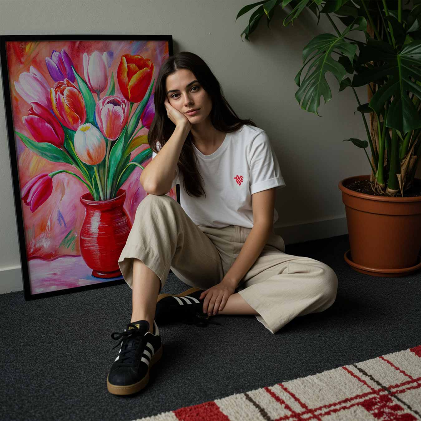 Levendige Tulpenpracht Poster-WallArtistic
