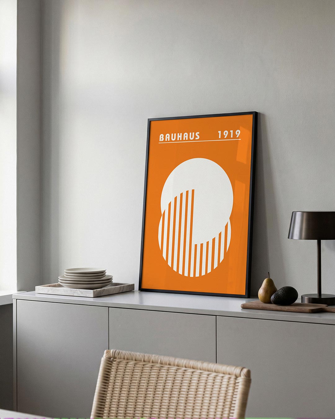 Cirkel en strepen Poster