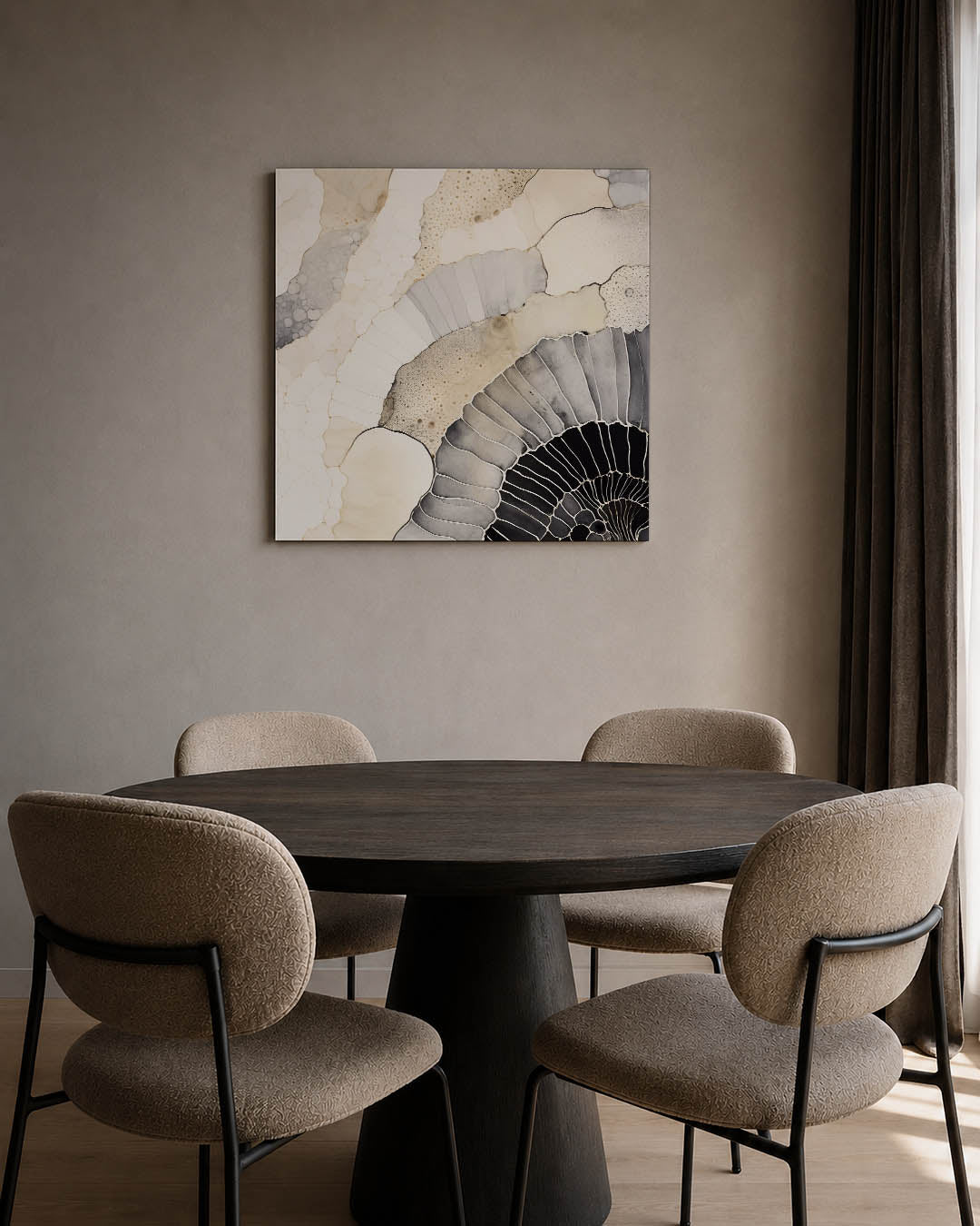 Organische vormen compositie Kunstwerk