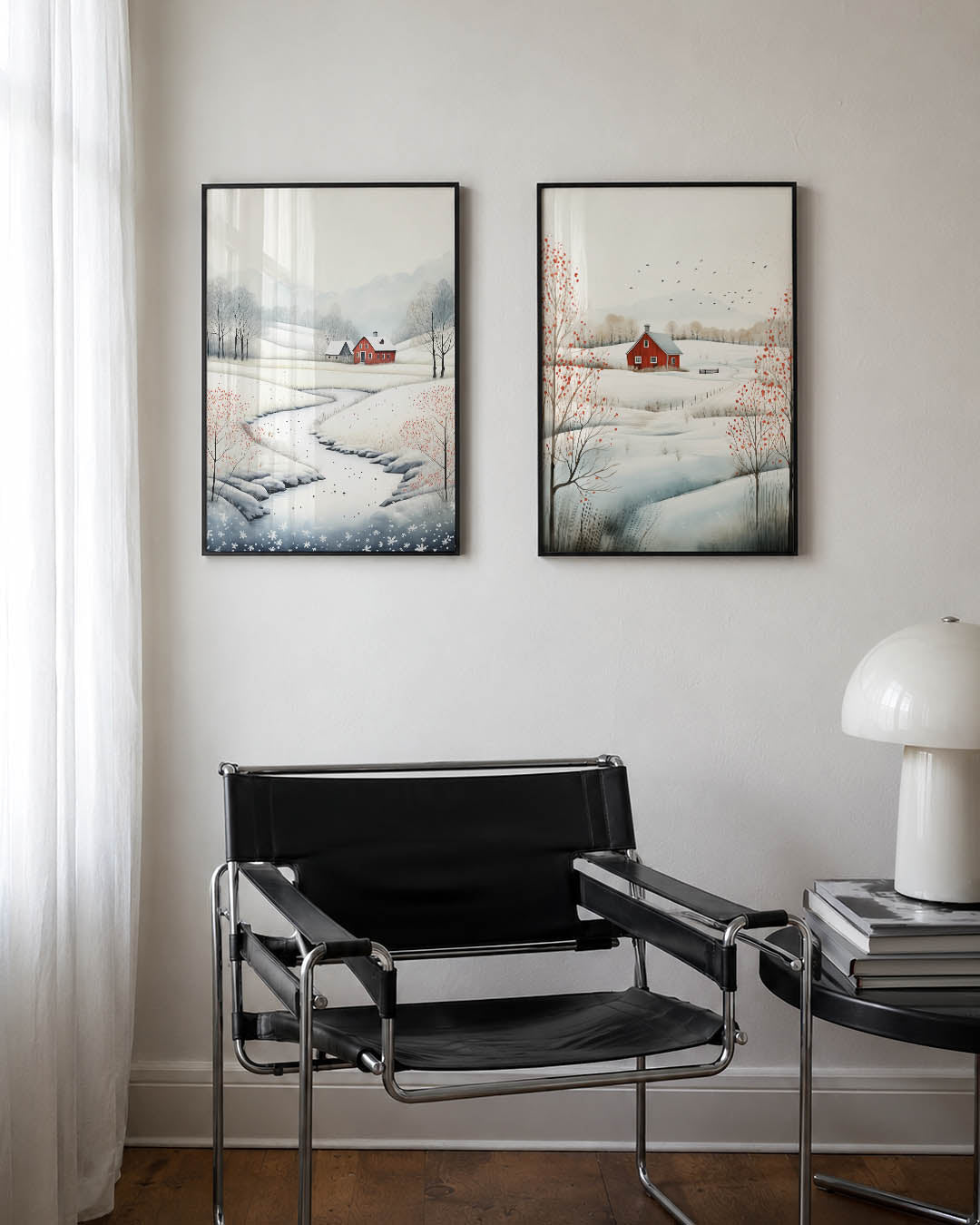 Winterlandschap harmonie Posterset