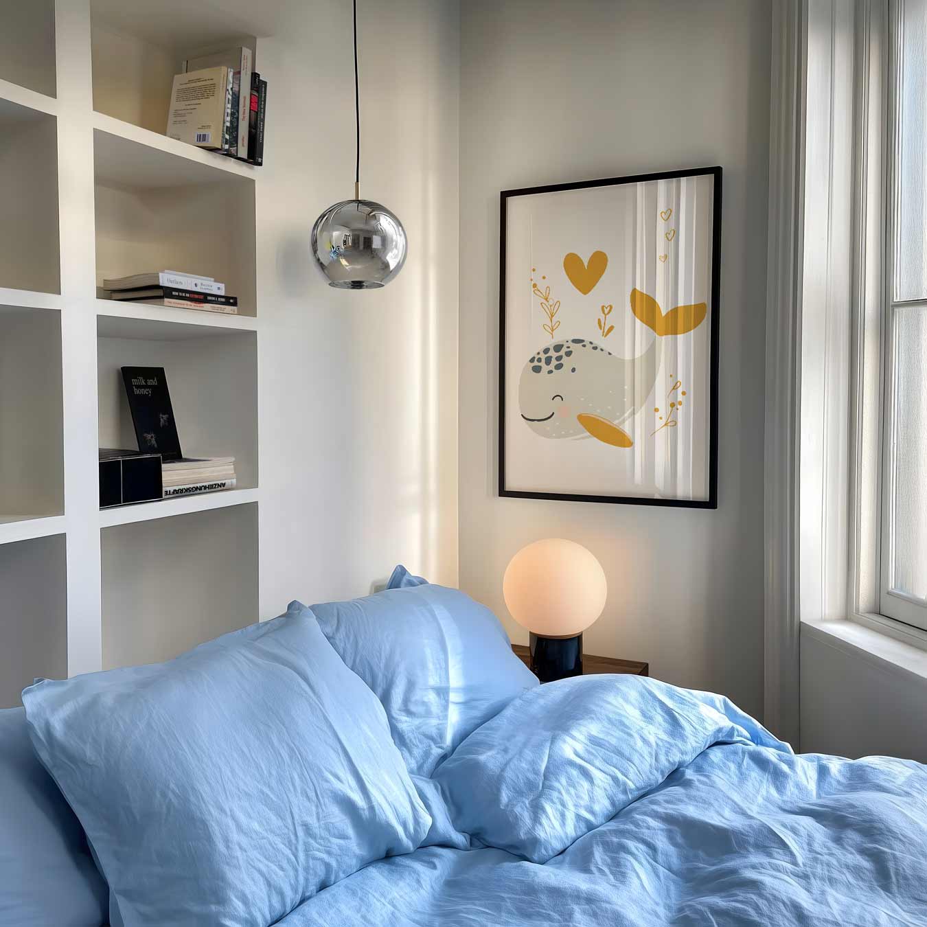 Schattige Walvis Poster-WallArtistic