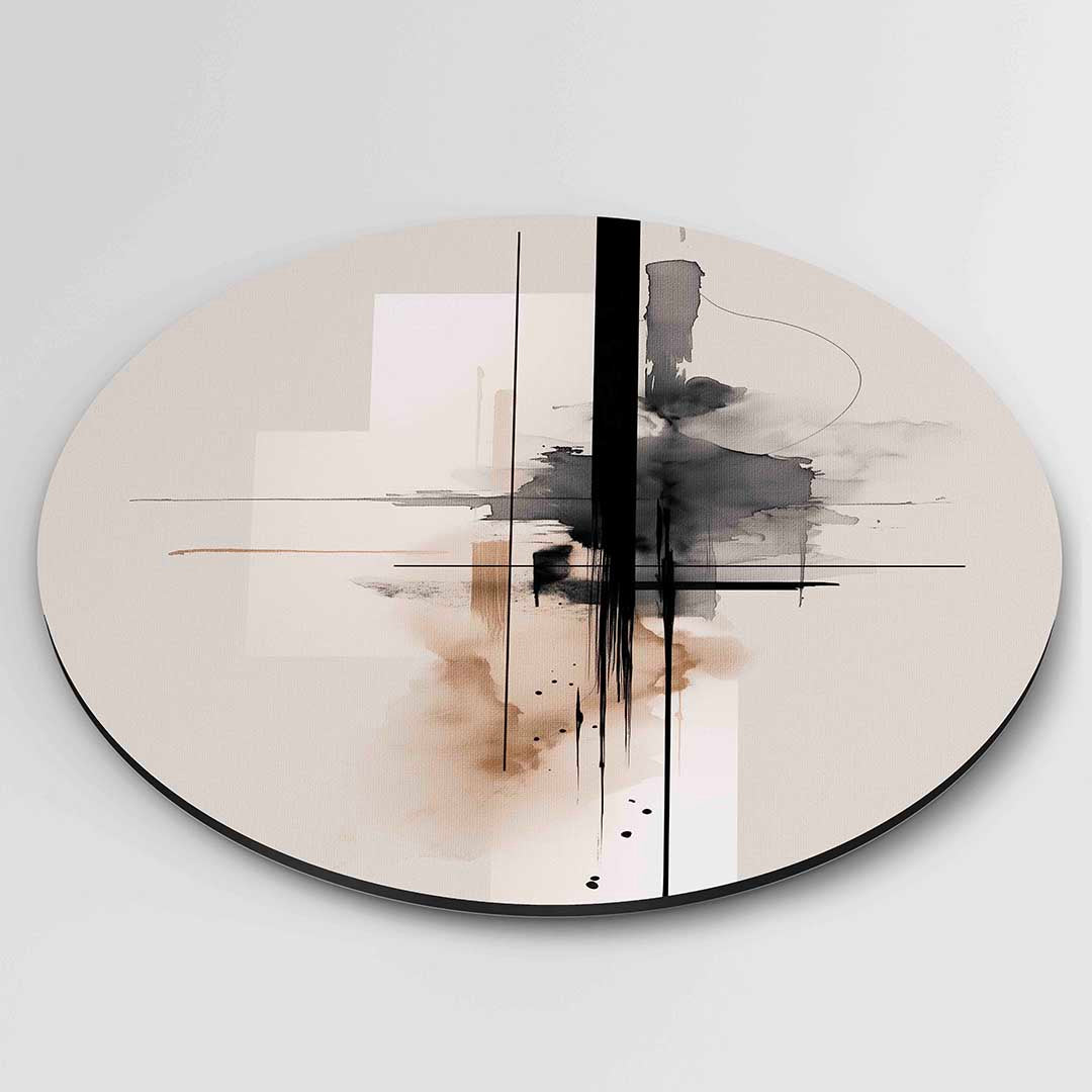 Abstracte lijnen en vormen Muurcirkel