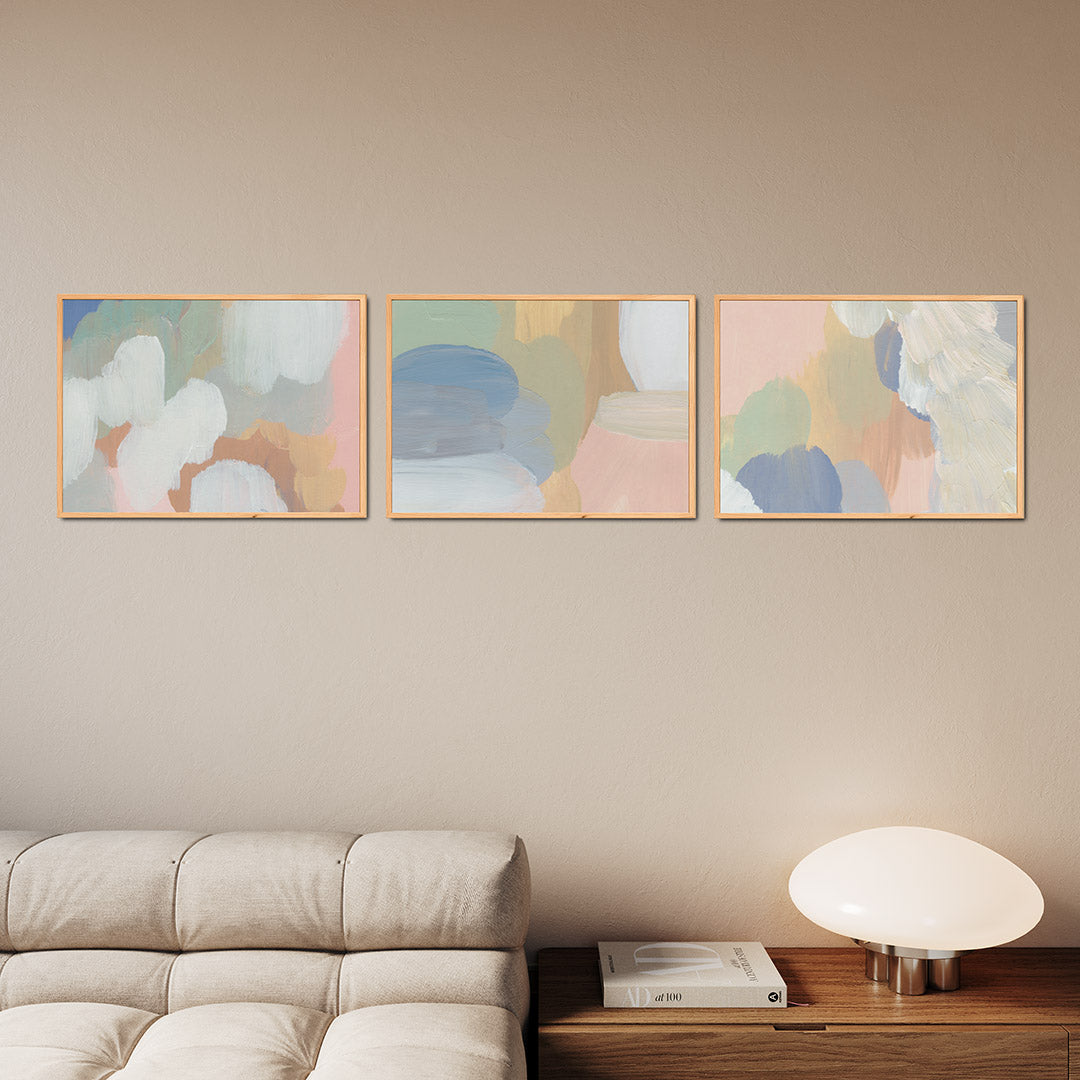 Kleurrijke wolken Posterset