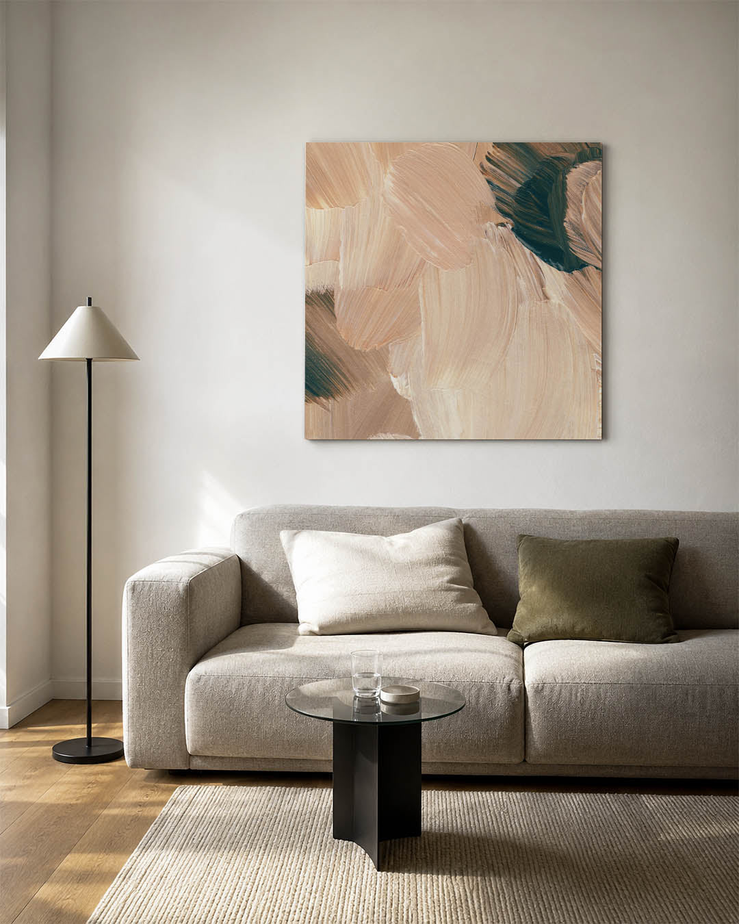 Organische penseelstreken Kunstwerk
