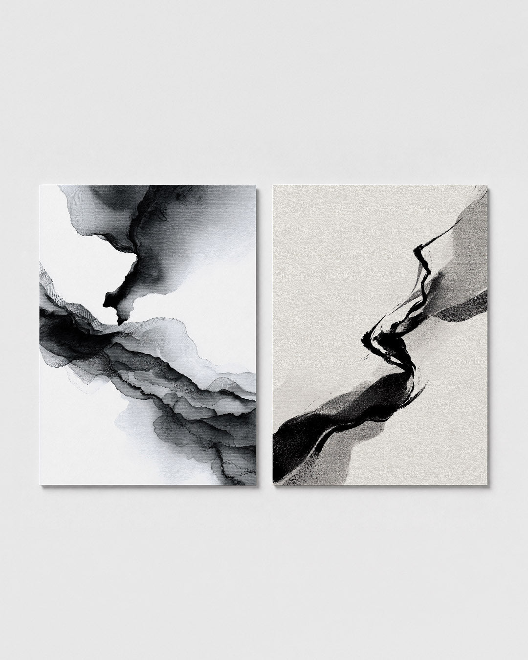 Vloeiende lijnenspel Posterset