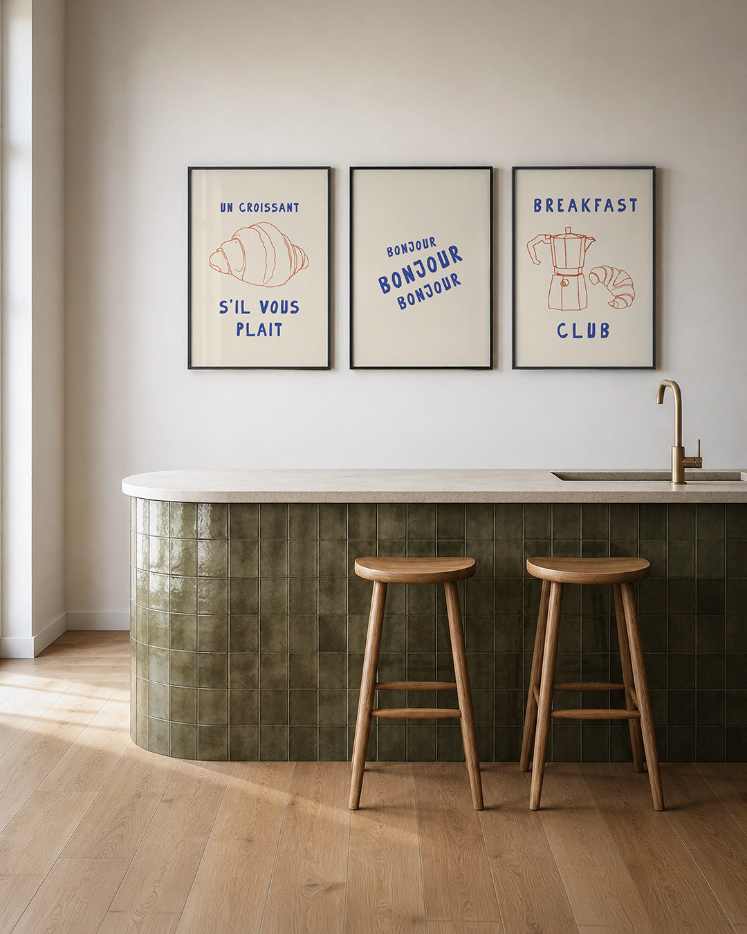 Kleurrijke eenvoud Posterset