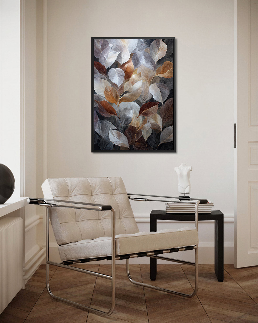 Organische bladvormen Kunstwerk
