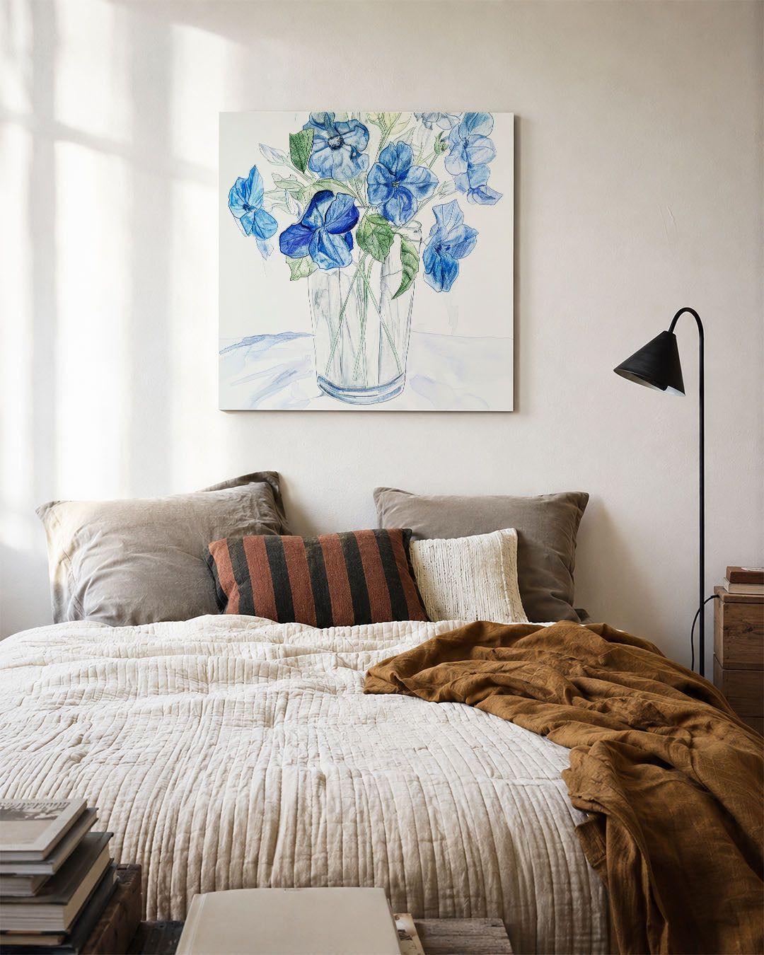 Bloemen in vaas Kunstwerk