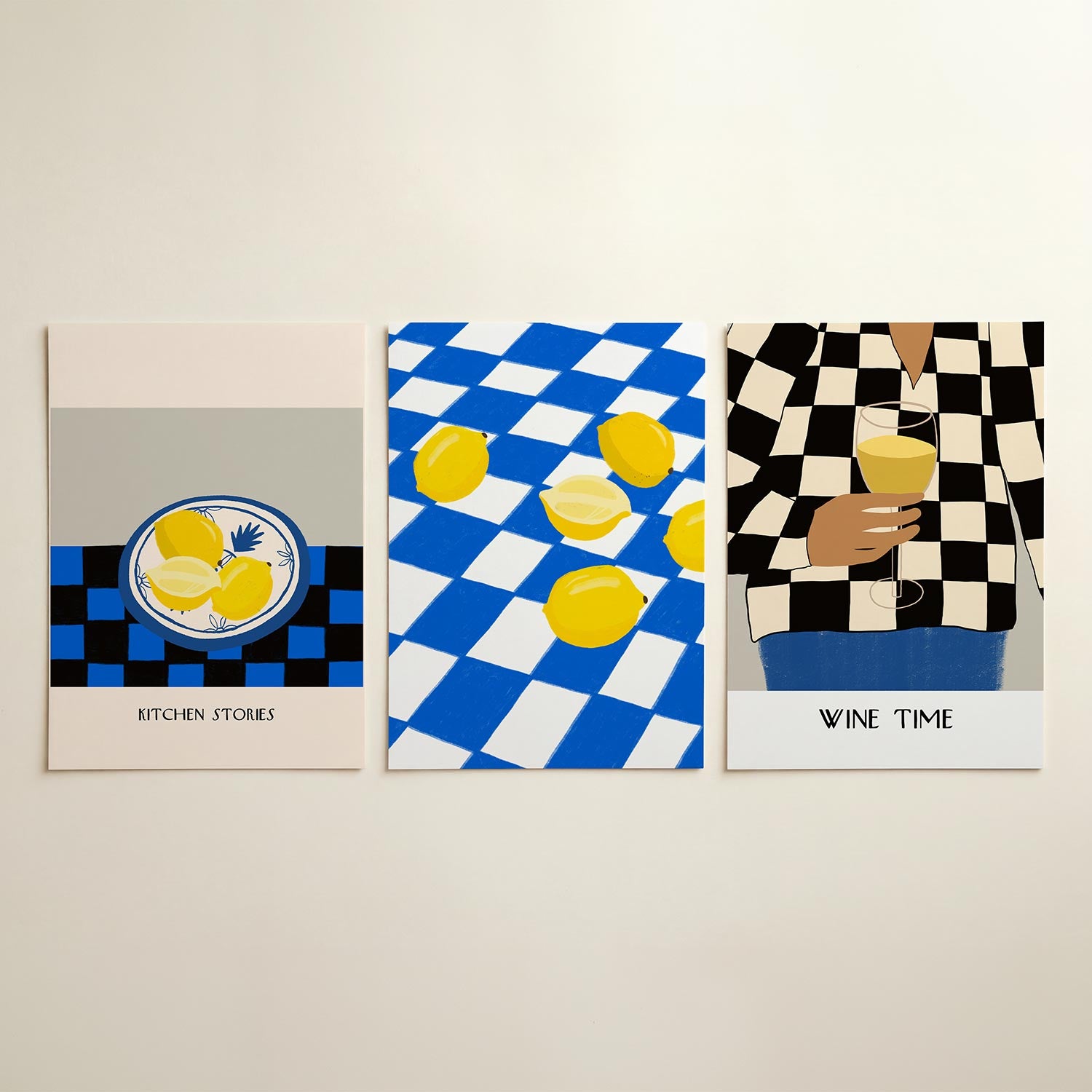 Vrolijke citroenen Posterset