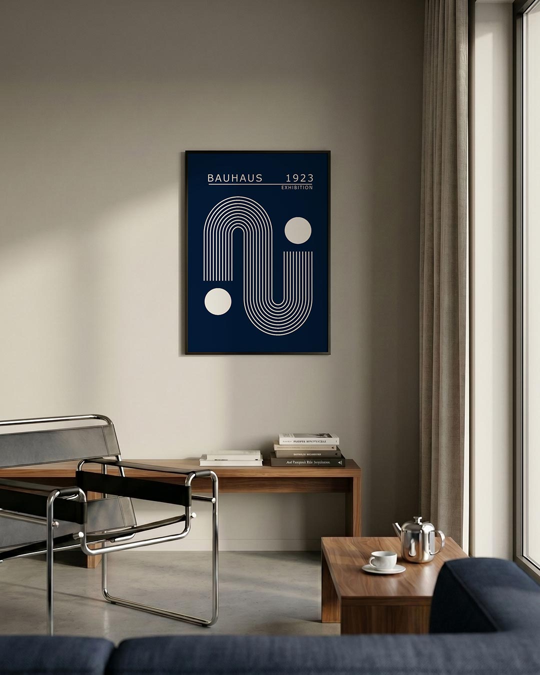 Lijnen en cirkelvormen Poster