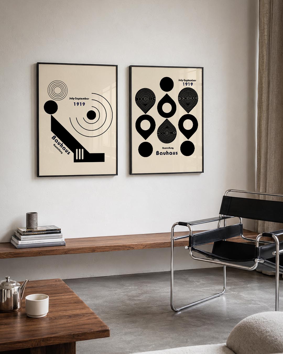 Cirkel en lijnenspel Posterset