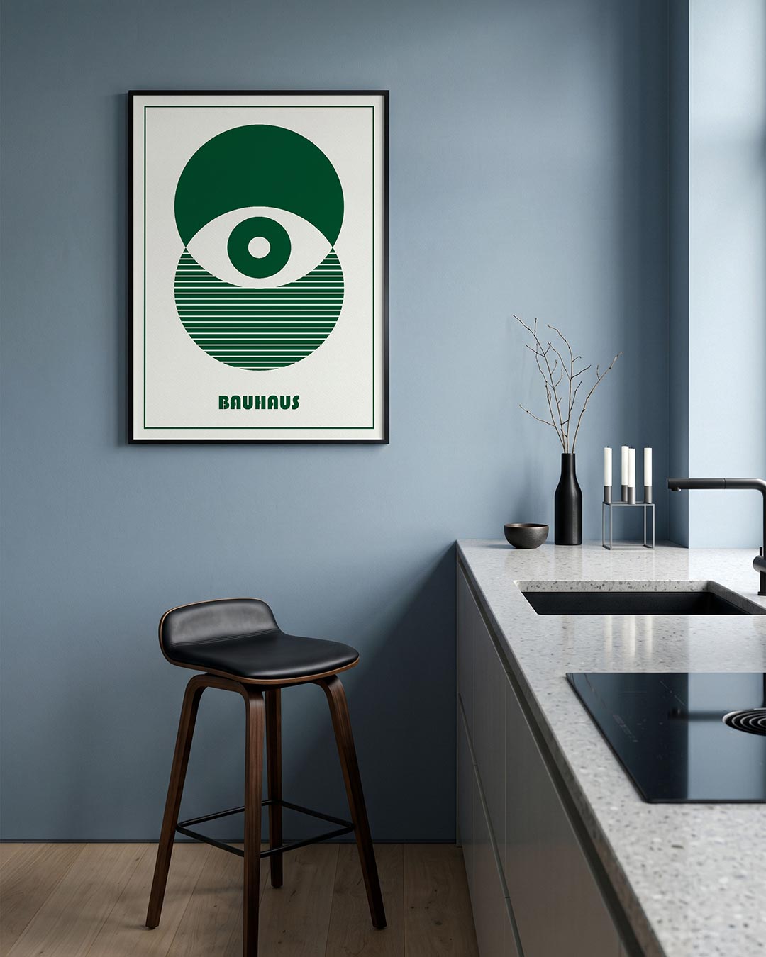 Cirkel en lijnen Poster