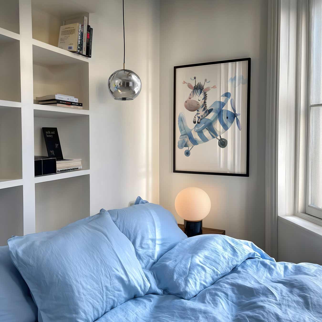 Dromerige Zebra Avonturen Poster-WallArtistic