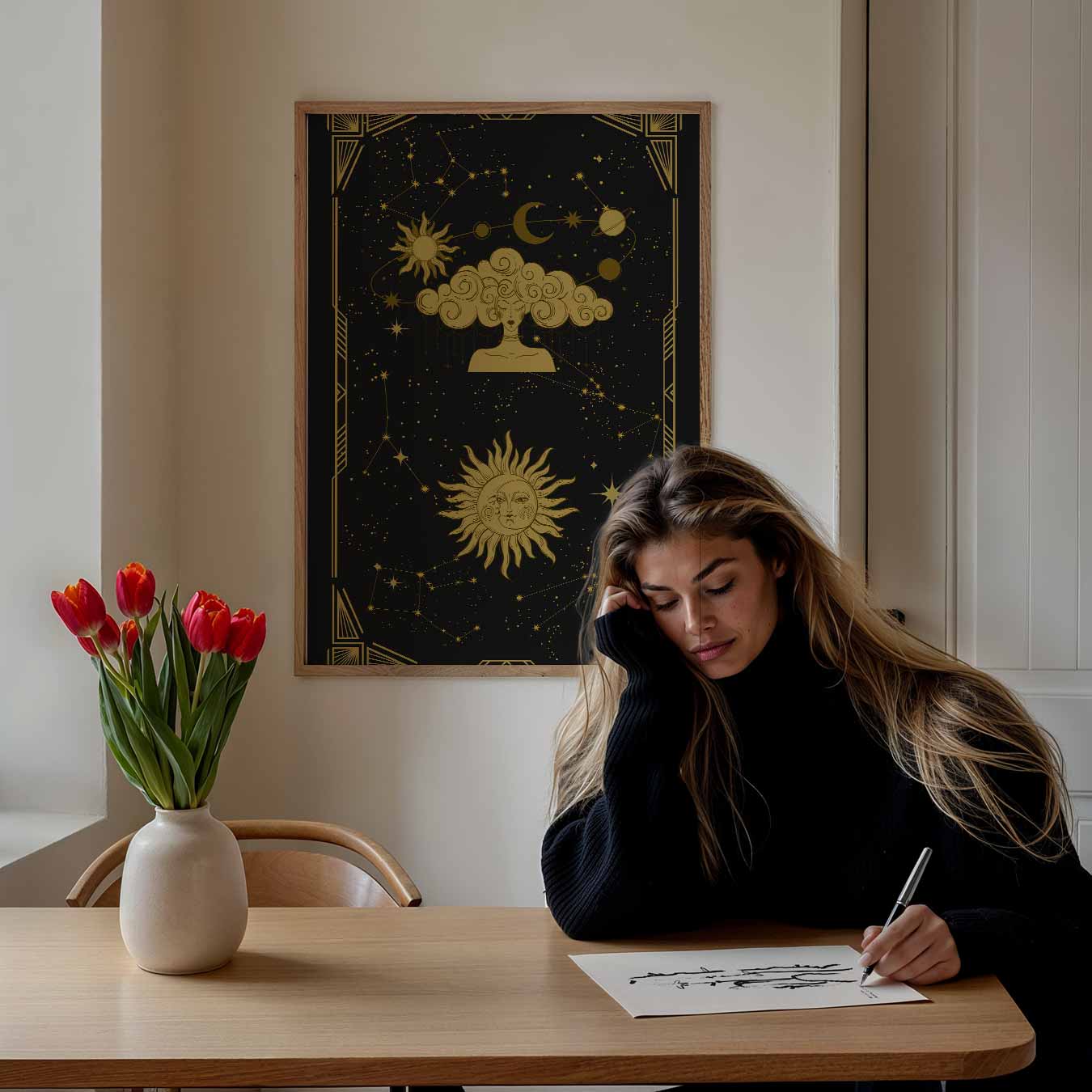 Mystieke Sterrenhemel Poster-WallArtistic