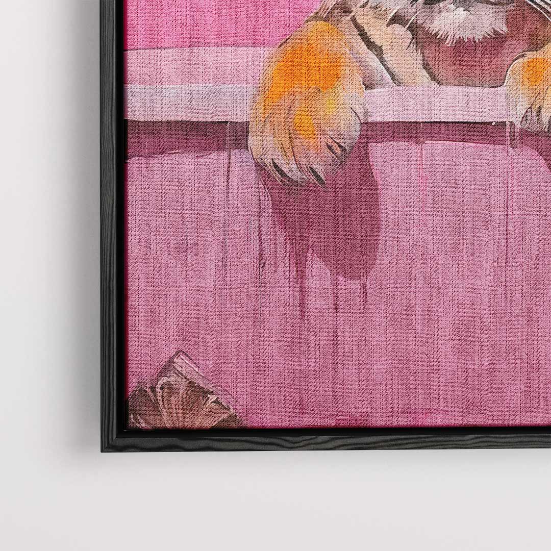 Tijger in Bad Kunstwerk