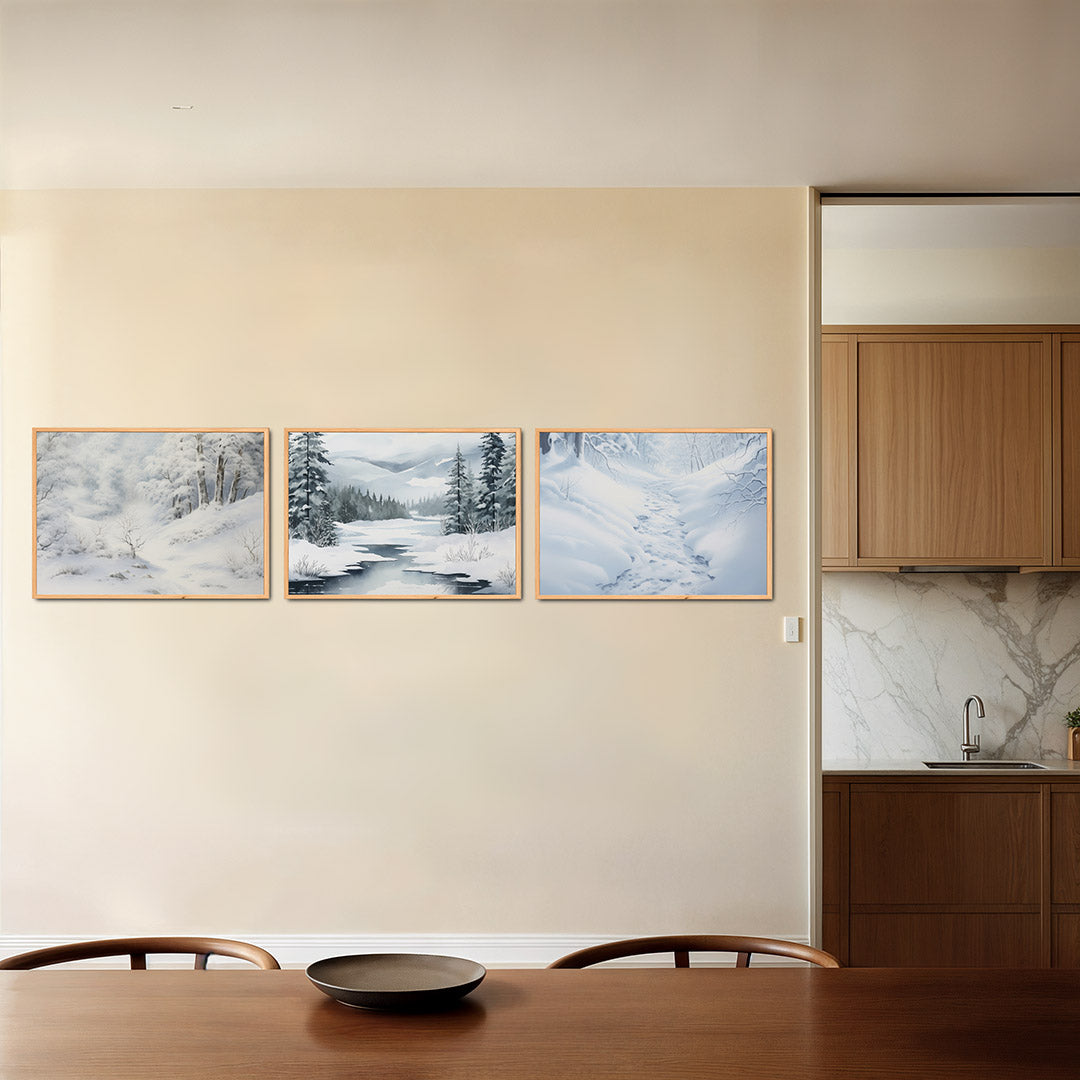Winterse sereniteit Posterset